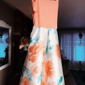 Scuba Crepe Mikado Drop Shoulder Dress.